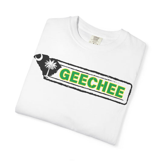 Garment-Dyed Tee with 'Geechee' Design - Coastal Vibe, Unisex Summer Fashion, Casual Wear, Beach Trip Essential, Gift for Nature Lovers