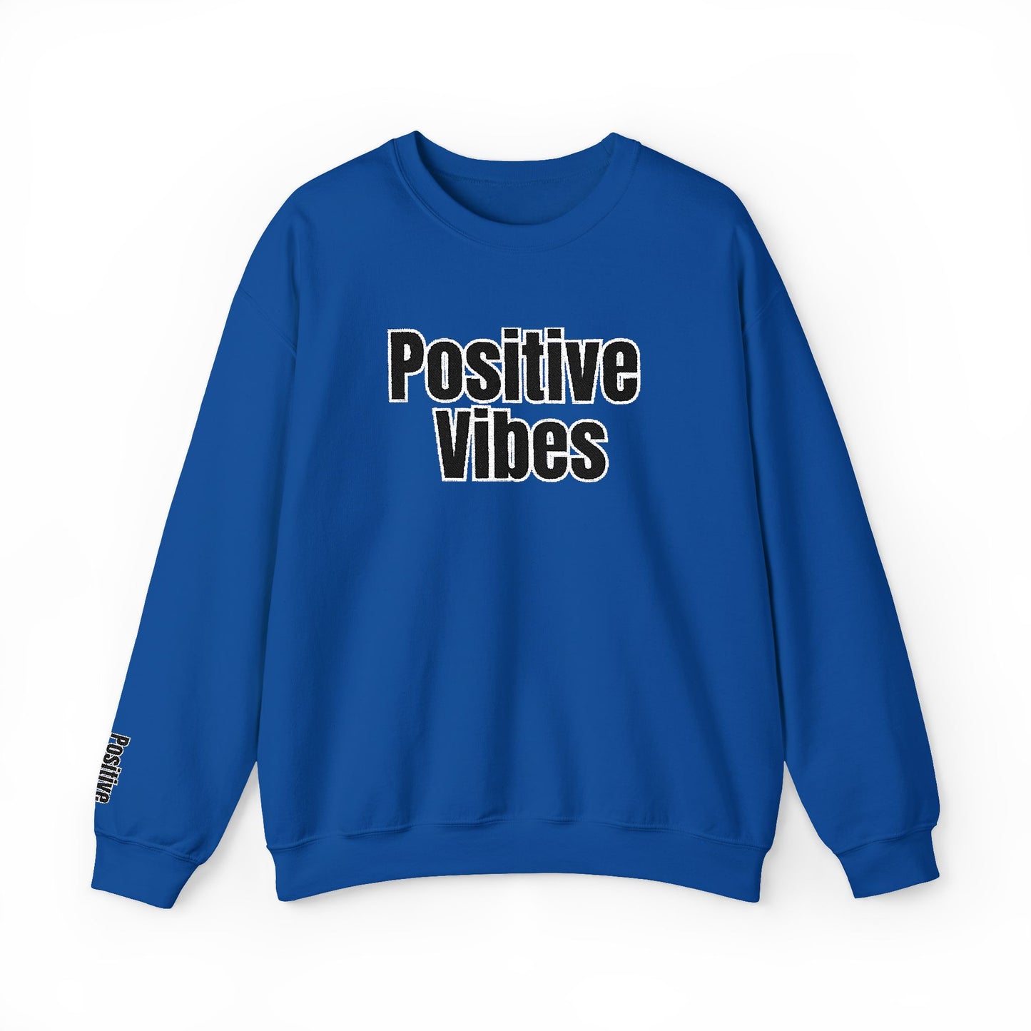 Positive Vibes Crewneck Sweatshirt | Casual Comfort, Gift for Friends, Inspirational Apparel, Relaxed Style, Everyday Wear