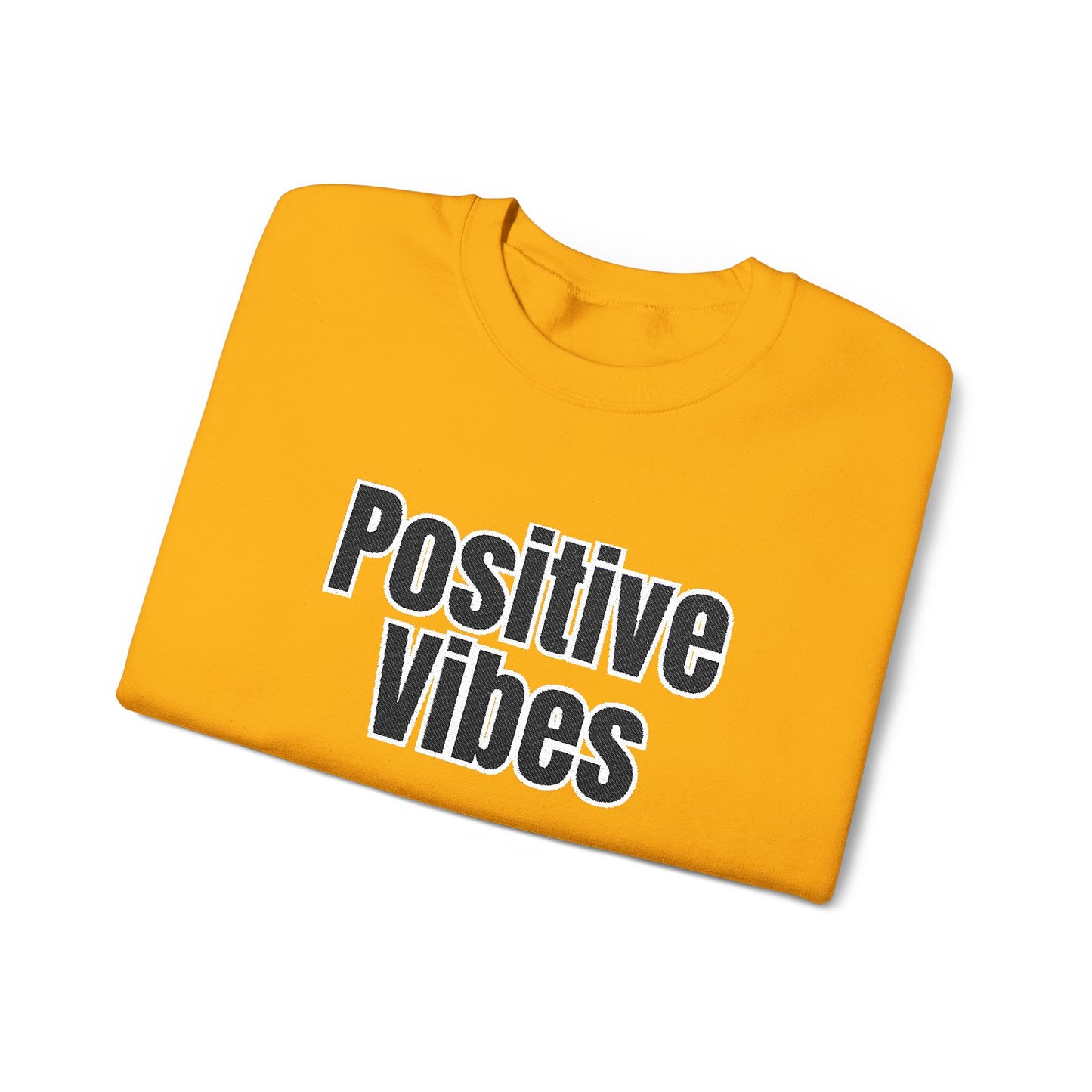 Positive Vibes Crewneck Sweatshirt | Casual Comfort, Gift for Friends, Inspirational Apparel, Relaxed Style, Everyday Wear