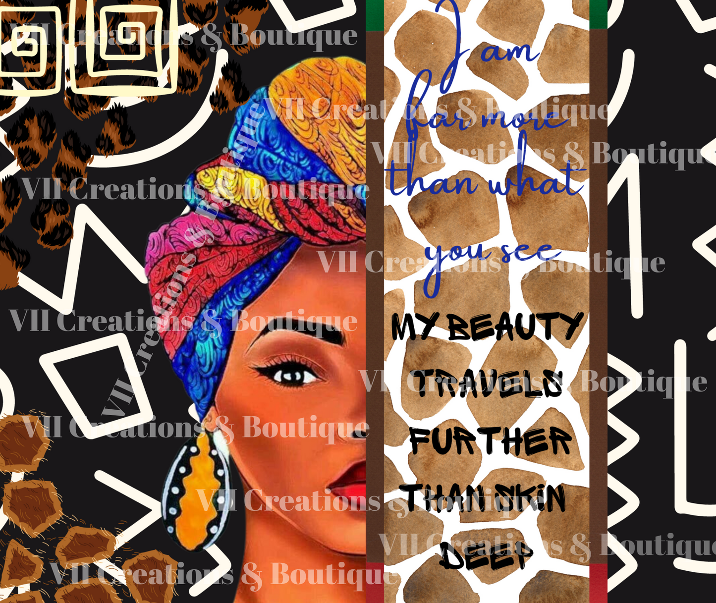 Beauty Tumbler Design 20 oz Skinny